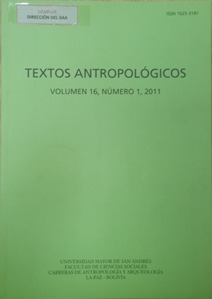 Textos Antropológicos. Volumen 16, Número 1